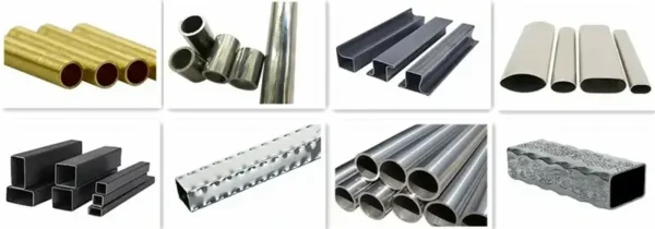 showing the different shapes of ERW tubes